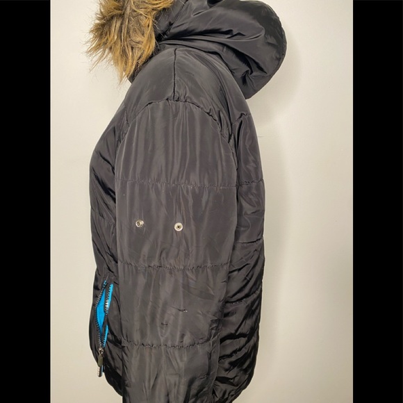 Super dry women’s faux fur hooded puffer jacket - Picture 5 of 14